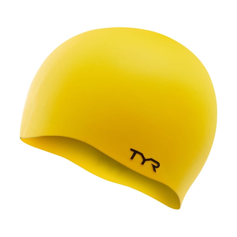 TYR Vibrant Yellow Silicone Swim Cap